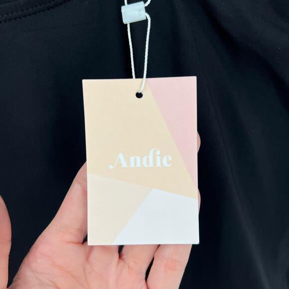 Andie Swim Womens Amalfi Black One Piece Swimsuit Plus Size XXXL 3XL - Picture 8 of 11